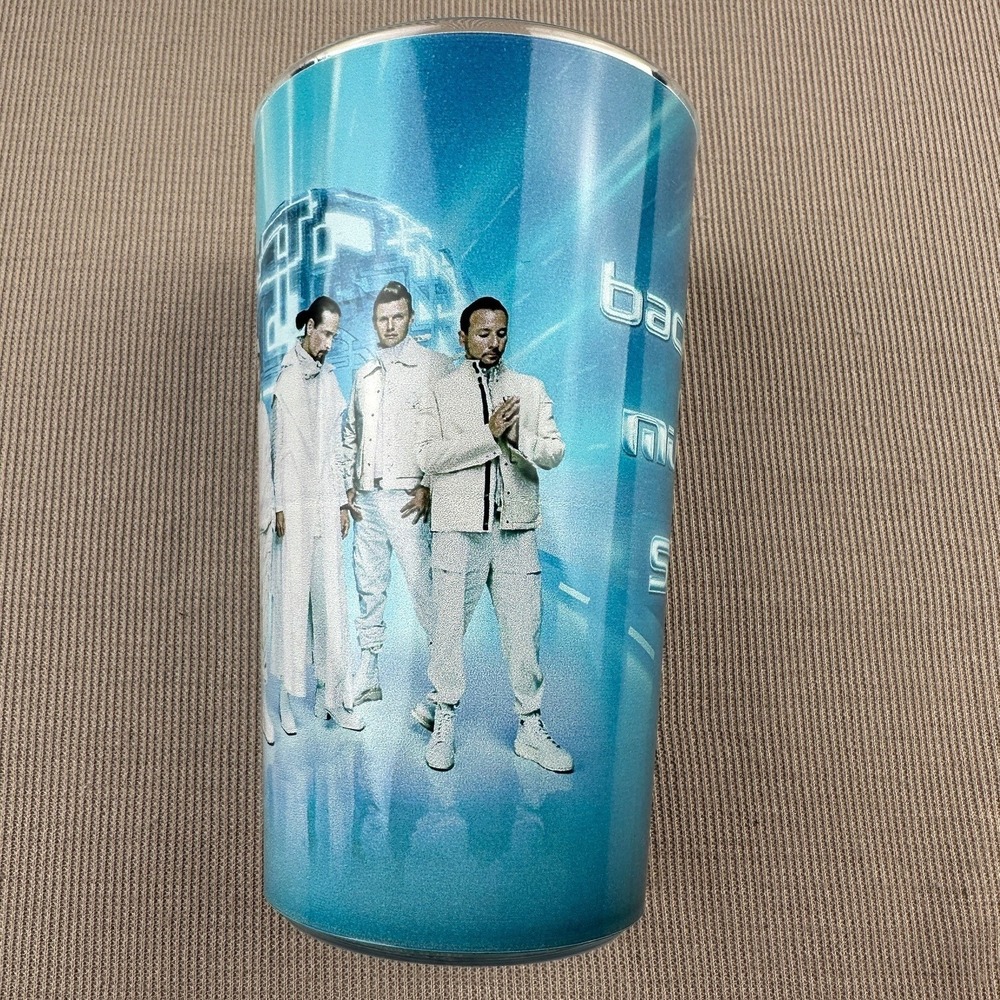 Backstreet Boys Into the Millennium Sphere Las Vegas Blue Souvenir Cup Tumbler - Picture 4 of 8